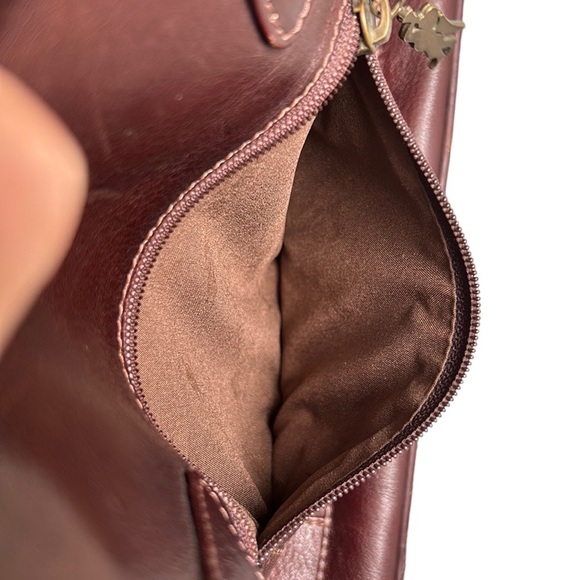 Vintage AMERICAN ANGEL | Leather Crossbody Handbag Purse‎ Brown Mahogany - Picture 7 of 17